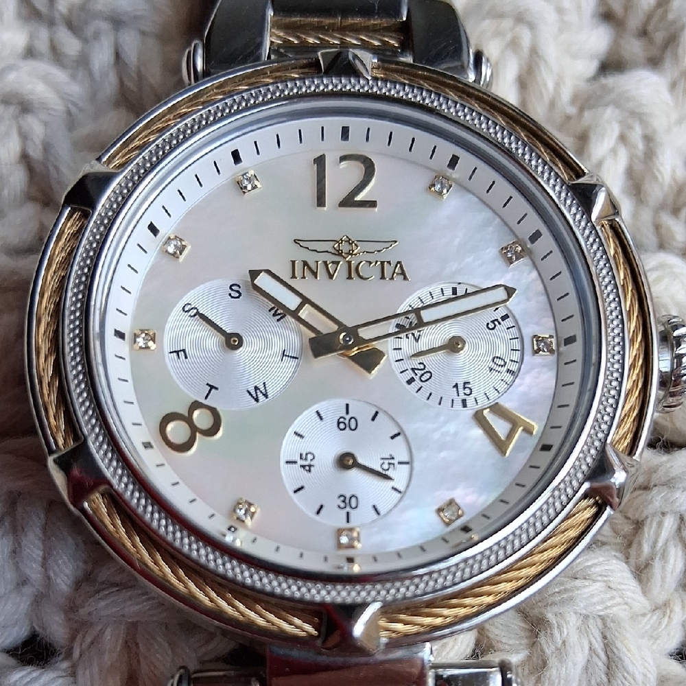 Invicta Two-Tone Silver and Gold Watch 38mm Stainless Steel